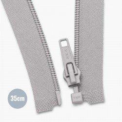 Cerniera Lampo Spirale Divisibile YKK Grigio Chiaro (576) 35CM Nylon