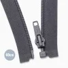 Fermetures Éclair Spirale Séparable Gris Foncé (306) 60CM Nylon