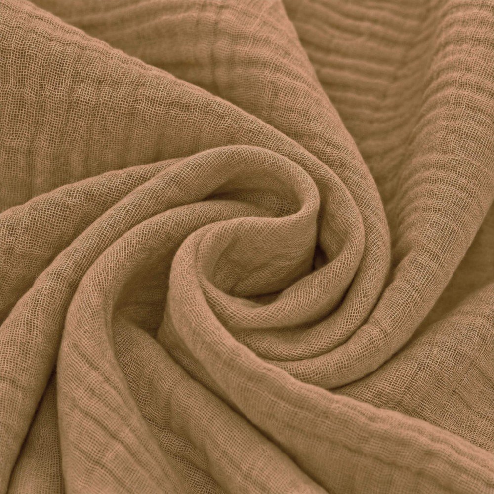 Double Gauze Fabric Cacao Double Gauze Fabric Cacao