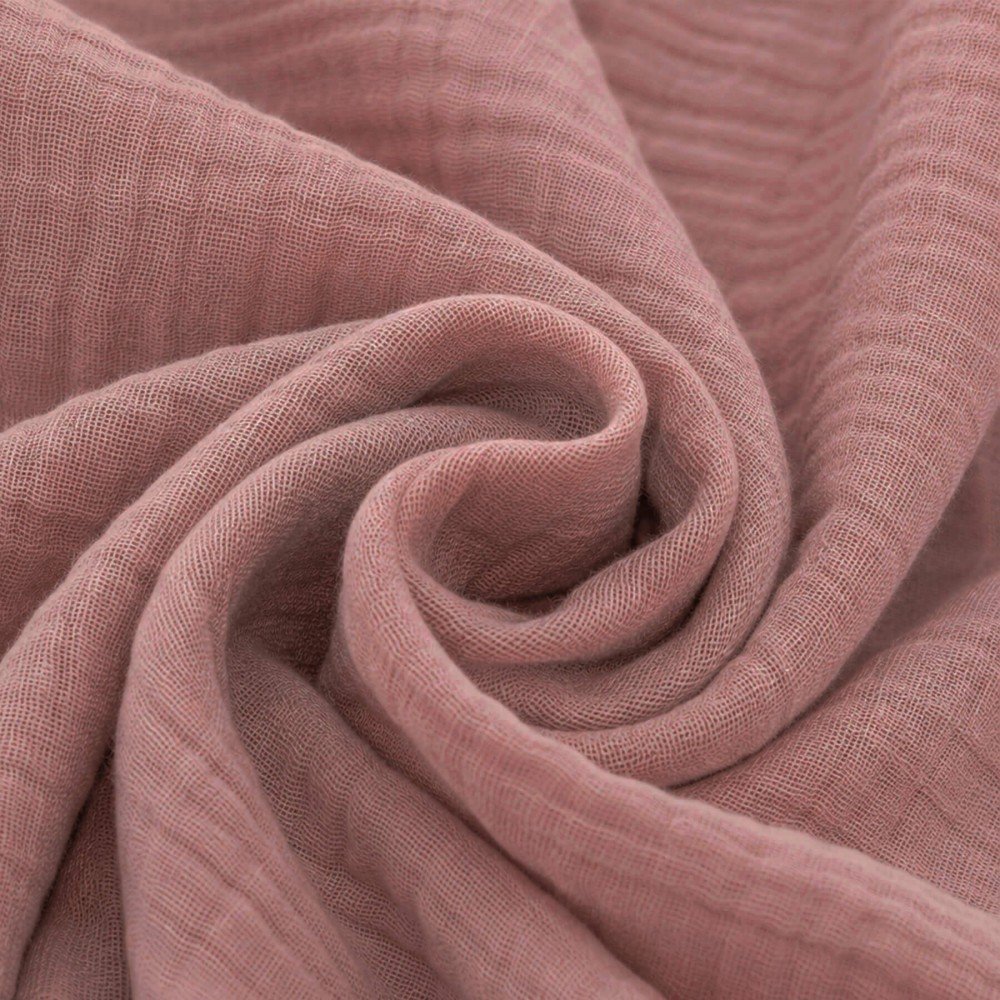 Double Gauze Fabric Clay Pink Double Gauze Fabric Clay Pink