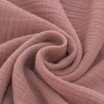 Tissu Double Gaze De Coton Rose Argile Tissu Double Gaze De Coton Rose Argile - (Tissus Deco)