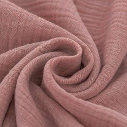 Double Gauze Fabric Clay Pink