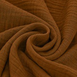 Double Gauze Fabric Cognac
