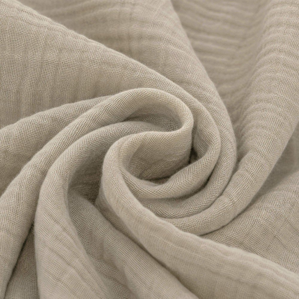 Double Gauze Fabric Dark Beige