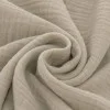 Baumwoll Musselin Stoff Dunkel Beige