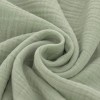Tissu Double Gaze De Coton Vert Poussiéreux