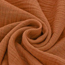 Double Gauze Fabric Dusty Orange