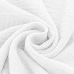 Tissu Double Gaze De Coton Écru