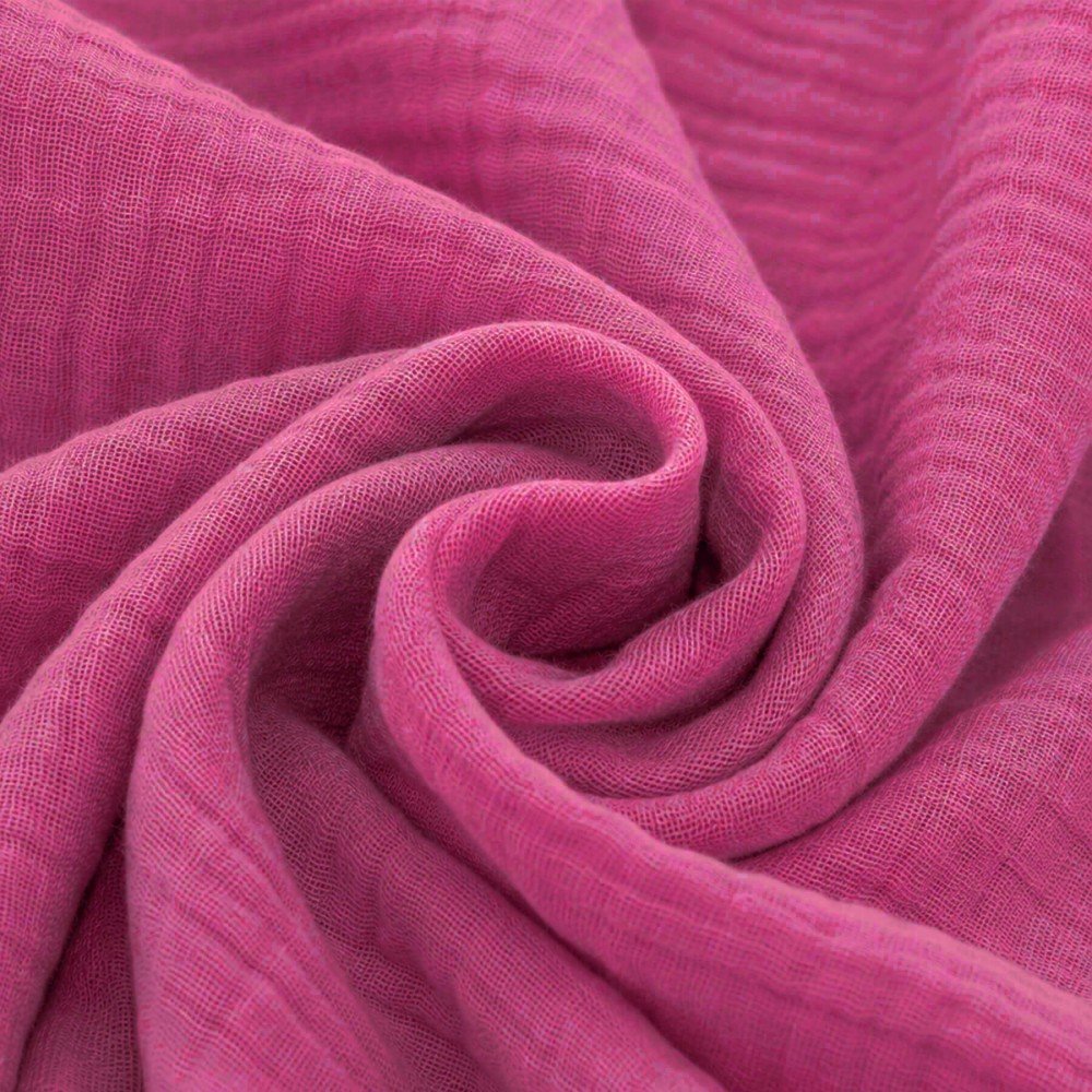 Double Gauze Fabric Fuchsia Double Gauze Fabric Fuchsia