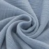 Tessuto Doppia Garza Di Cotone Jeans Chiaro