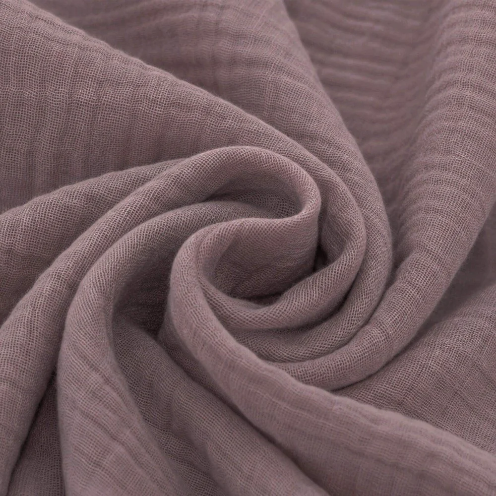 Baumwoll Musselin Stoff Altmauve