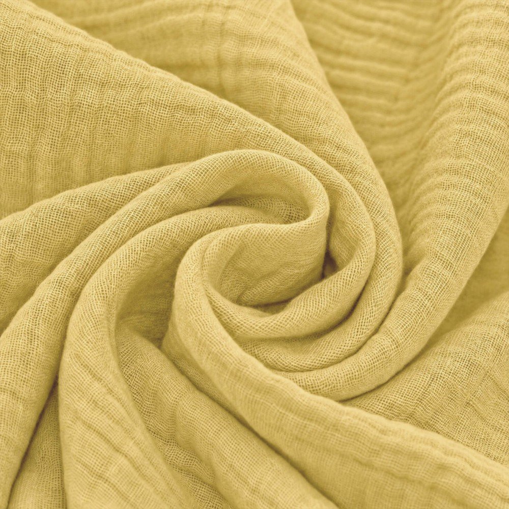 Double Gauze Fabric Old Yellow Double Gauze Fabric Old Yellow