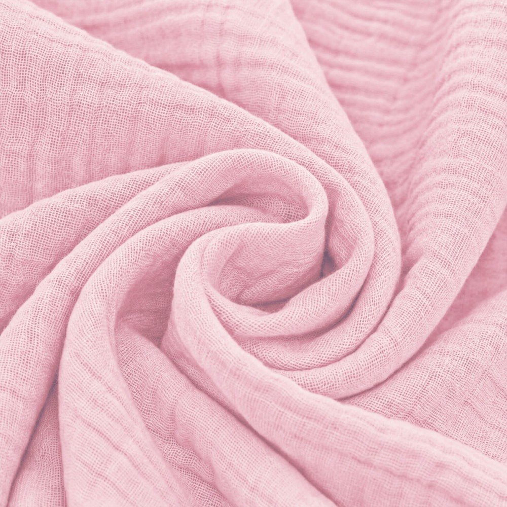 Double Gauze Fabric Pink Double Gauze Fabric Pink