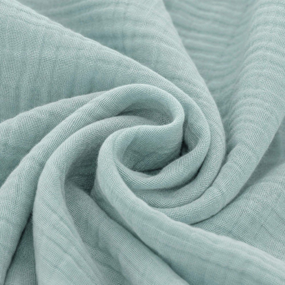 Double Gauze Fabric Sea Green Double Gauze Fabric Sea Green