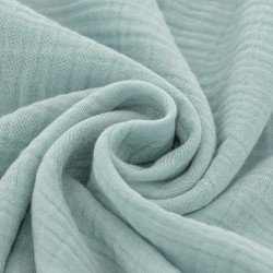 Double Gauze Fabric Sea Green