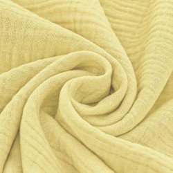 Double Gauze Fabric Soft Yellow