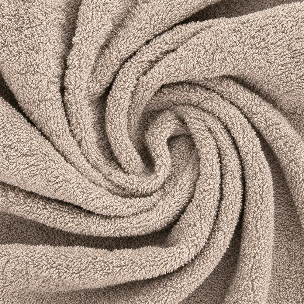Tessuto Spugna Di Cotone Beige Scuro