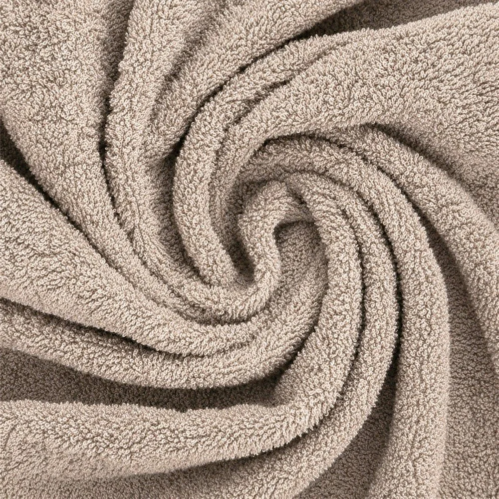 Tessuto Spugna Di Cotone Beige Scuro
