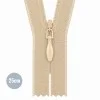 Fermetures Éclair Invisible Beige (573) YKK 25CM Non Séparable