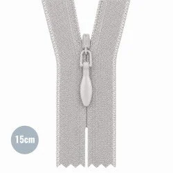 Invisible Zipper Light Grey (576) YKK 15CM Not Divisible Invisible Zipper Light Grey (576) YKK 15CM Not Divisible