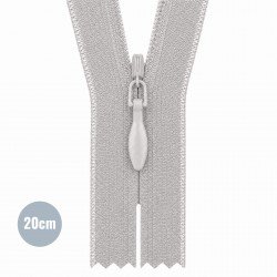 Invisible Zipper Light Grey (576) YKK 20CM Not Divisible Invisible Zipper Light Grey (576) YKK 20CM Not Divisible