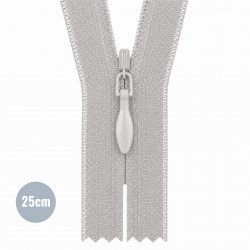 Verdecktem Reißverschluss Hellgrau (576) YKK 25CM Nicht Teilbar Verdecktem Reißverschluss Hellgrau (576) YKK 25CM Nicht Teilbar