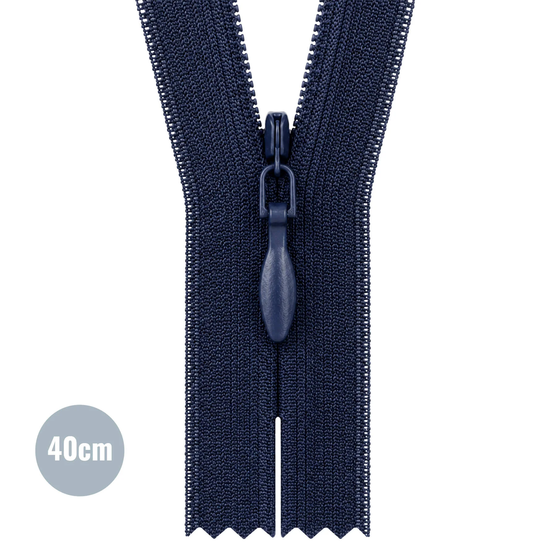 Blinde Rits Marine (058) 40CM YKK Niet Deelbaar
