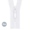 Zamek Błyskawiczny Kryty Biały (501) YKK 25CM Not Divisible