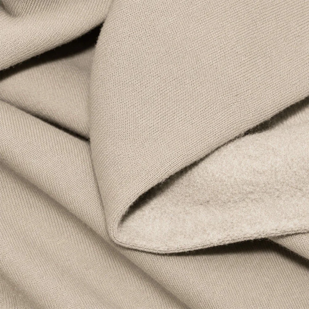 Joggingstof Donker Beige 