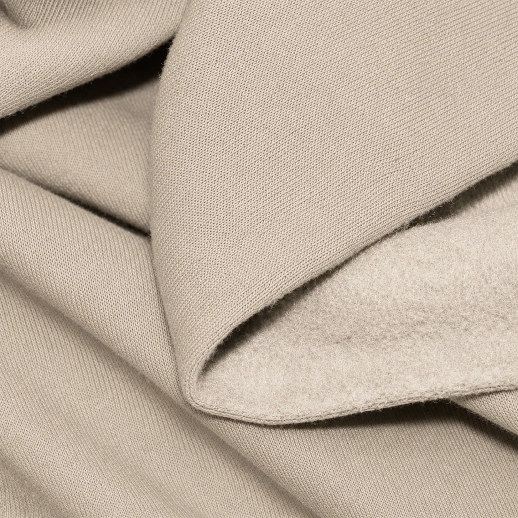 Joggingstof Donker Beige