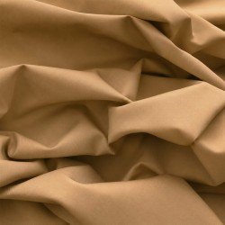 Katoenen Poplin Stof Camel