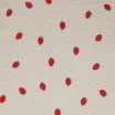 Leopard Teddy Fabric Ecru - (Curly Teddy Fabric)