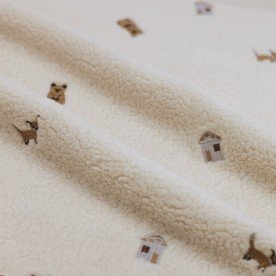 Teddystoff Bestickt - Waldtiere