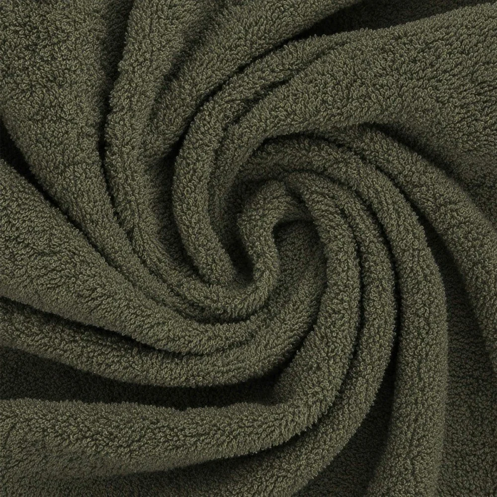 Tessuto Spugna Di Cotone Verde Militare