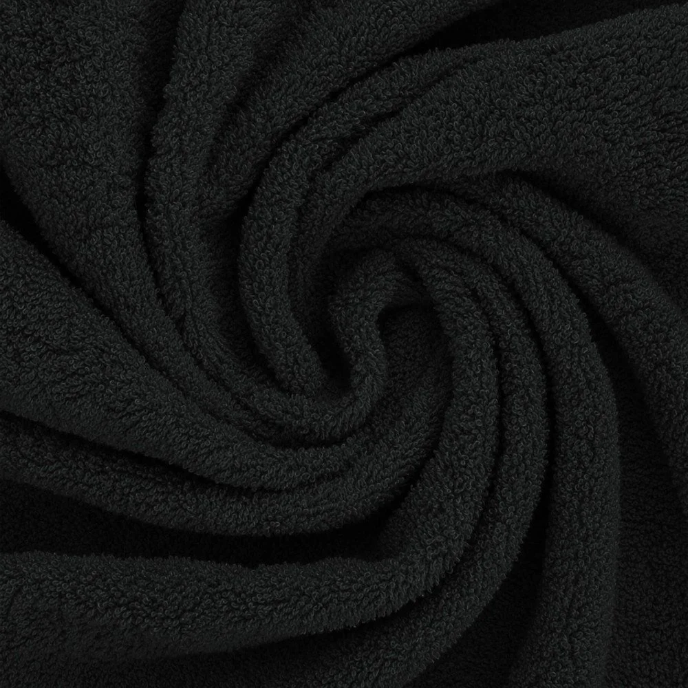 Tessuto Spugna Di Cotone Nero 