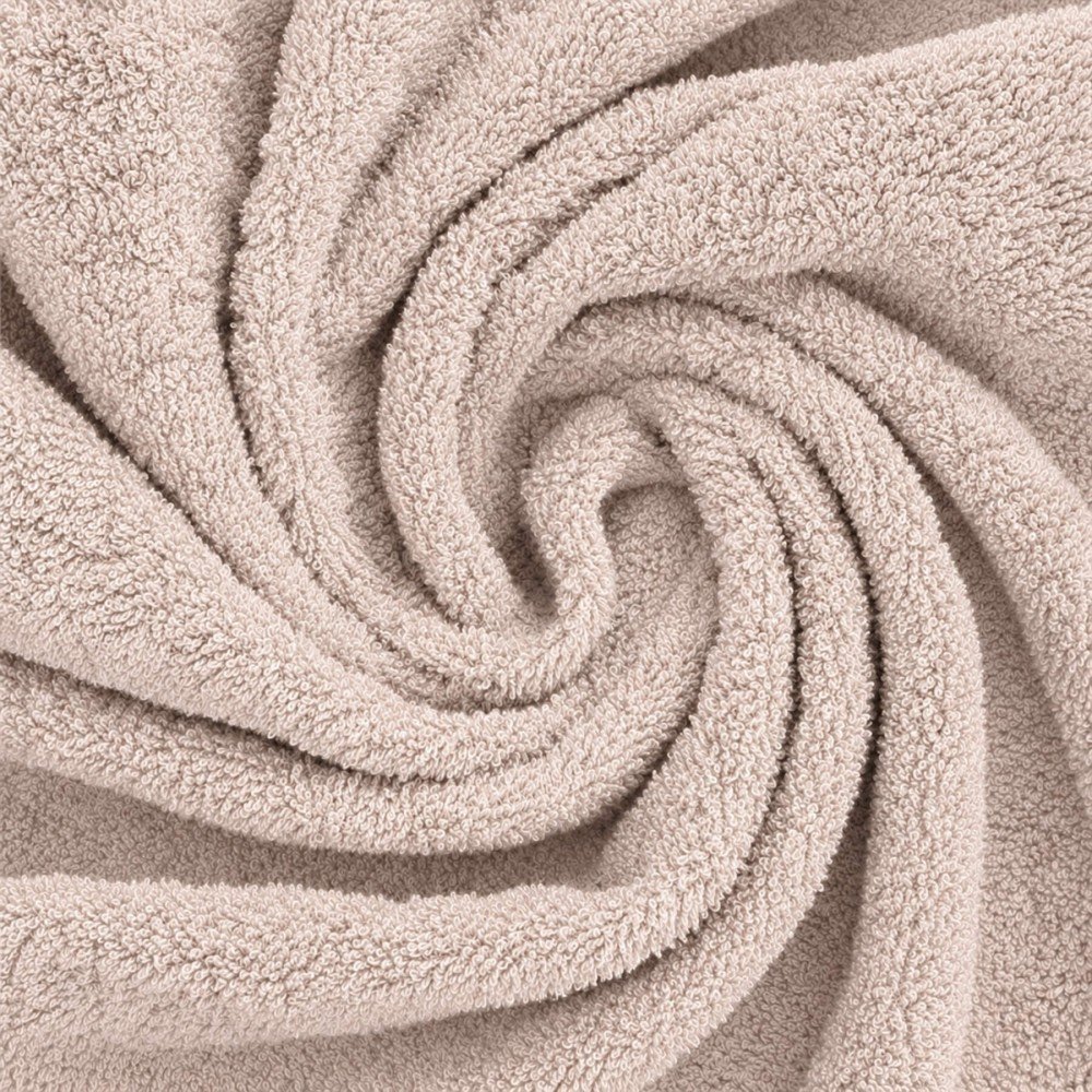 Tessuto Spugna Di Cotone Beige Chiaro