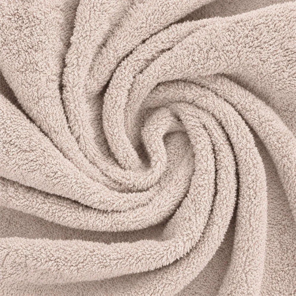 Tessuto Spugna Di Cotone Beige Chiaro