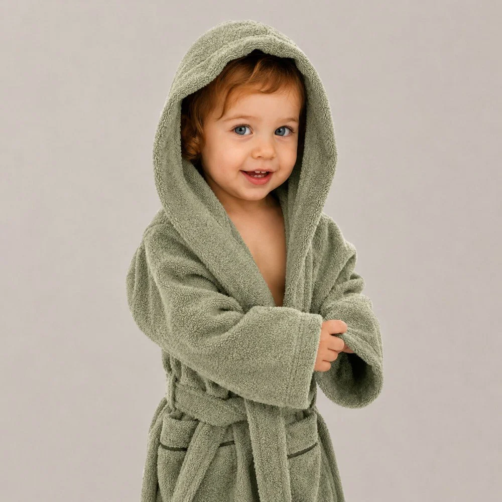 Tissu Éponge Olive, éponge lourde en coton Tissu Éponge Olive - (Tissu Éponge Coton )