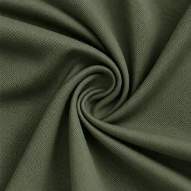 Tessuto Bambù Di Saia Verde Militare