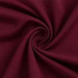 Tessuto Bambù Di Saia Bordeaux