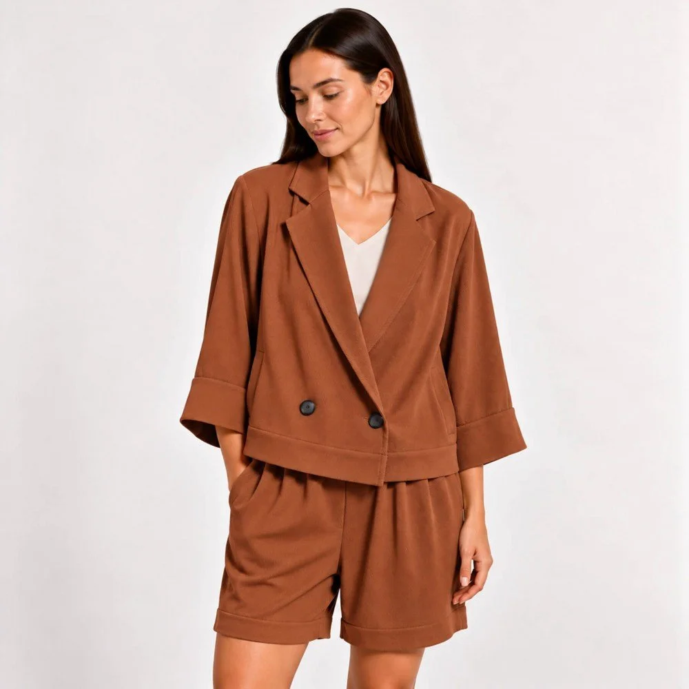 Bamboe Twill Stof Cognac Bamboe Twill Stof Cognac