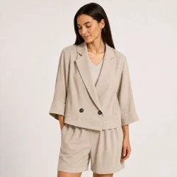 Bamboe Twill Stof Licht Beige Bamboe Twill Stof Licht Beige