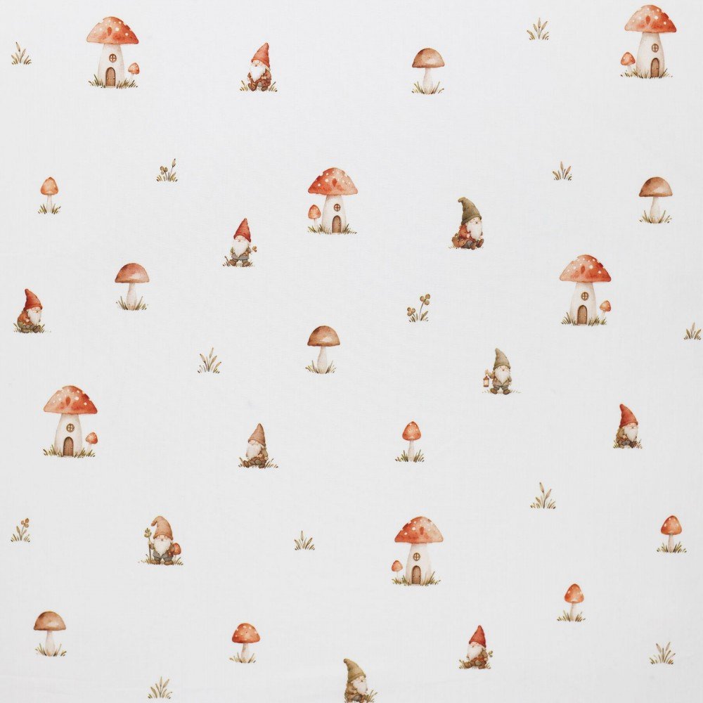 Poplin Katoen Digitale Print - Sprookjes Kabouters