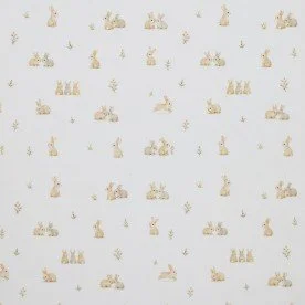 Poplin Katoen Digitale Print - Konijnen