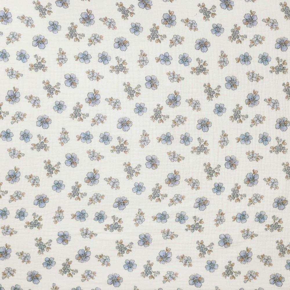 Tissu Double Gaze Impression Numérique - Chiens Qui Jouent Tissu Double Gaze Impression Numérique - Oursons Doux Écru - (Tissu Enfant)
