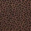 Rib Jersey Strikstof Digitalt Tryk - Stor Leopard Brun Rib Jersey Strikstof Muster - Leopardtryk Brun - (Jerseystoffer)