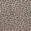 Rib Jersey Strikstof Muster - Stor Leopard Mørk Beige