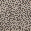 Rib Jersey Strikstof Digitalt Tryk - Stor Leopard Mørk Beige Rib Jersey Strikstof Muster - Leopardtryk Brun - (Jerseystoffer)