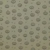 Rib Jersey Strikstof Muster - Smiley Oliven