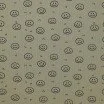 Rib Jersey Strikstof Digitalt Tryk - Smiley Oliven Rib Jersey Strikstof Muster - Leopardtryk Brun - (Jerseystoffer)